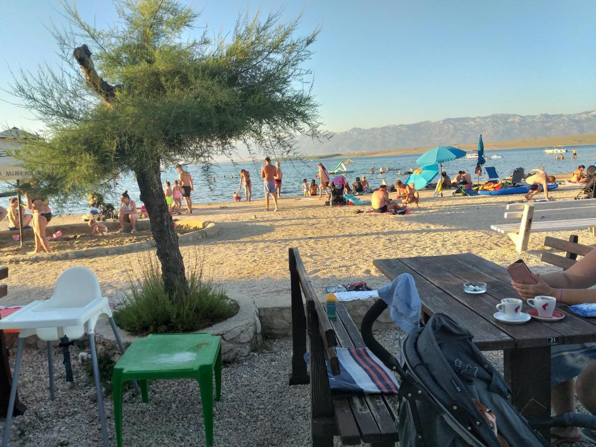 Familien Ferienhaus Vir Croatia 150M Strand Restaurant Einkaufen Eksteriør billede